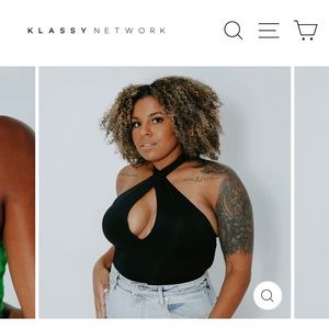 Klassy Network keyhole bramisuit size XL